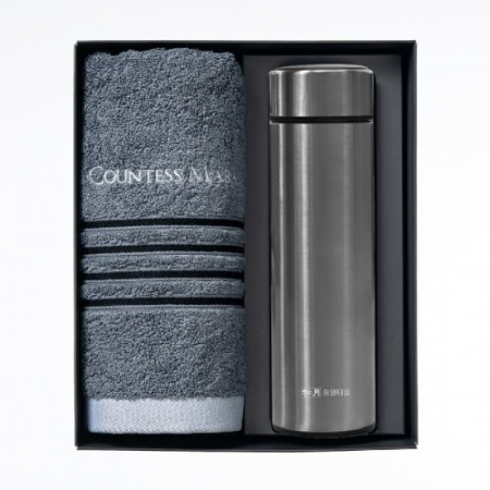 더카인드 프리미엄 송월 카운테스마라 포라인40 1P + 스마트온도텀블러 500ml 1P 선물세트 #5