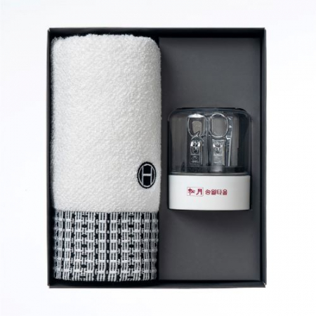 더카인드 프리미엄 송월 호텔컬렉션 톤40 1P + 쓰리세븐 KR-050C 손톱깎이 선물세트 1P #4