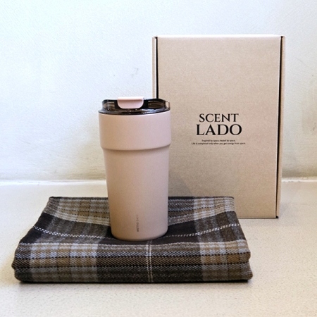 센트라도 국산 항공담요+락앤락 메트로카페세라믹텀블러 500ml 세트 #2