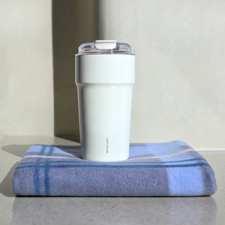 센트라도 패턴담요+락앤락 메트로카페세라믹텀블러 500ml 세트 #5