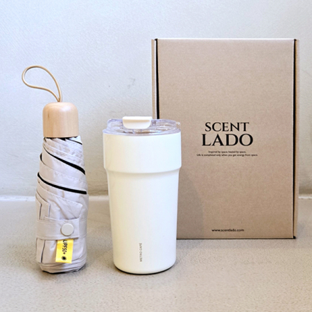 센트라도 캡슐우드 우양산+락앤락 메트로카페세라믹텀블러 500ml 세트 #2