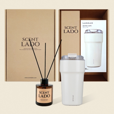 센트라도 디퓨저 150ml + 락앤락 메트로카페세라믹텀블러 500ml 세트 #3