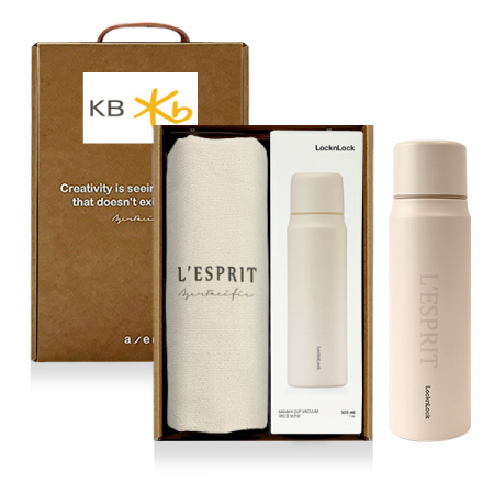 레스쁘리 고급 세트 MMM, 솔리드 에코백 + 보온병 락앤락 마망컵 505ml #3
