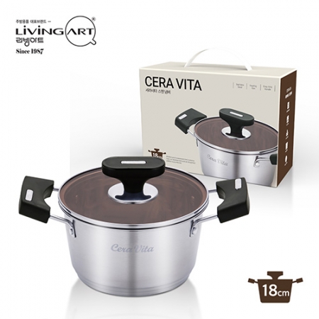 리빙아트 세라비타 스텐 18양수냄비 #2