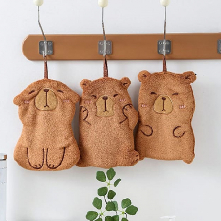 큐티 카피바라 고리 핸드타월 K2536 #2