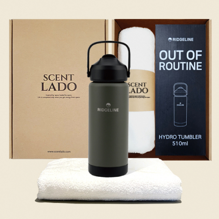 센트라도 송월 타올 수건 + 릿지라인 하이드로텀블러 510ml 세트 #3