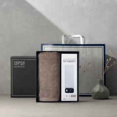 송월 프리미엄 선물 세트, 송월 뉴 컬러 무지40 1P + 칫솔살균기 1P