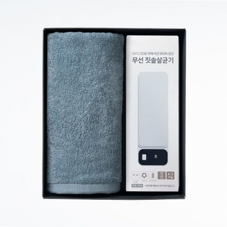 송월 프리미엄 선물 세트, 송월 라이트 무지40 1P + 칫솔살균기 1P #3