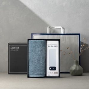 송월 프리미엄 선물 세트, 송월 라이트 무지40 1P + 칫솔살균기 1P