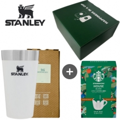 스탠리 파인트컵 화이트 스타벅스 커피 선물세트