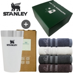 스탠리 파인트컵 화이트 영신타올 아놀드파머 실버라인 뱀부사 선물세트