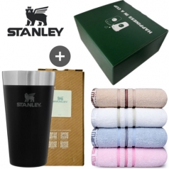 스탠리 파인트컵 블랙 루이마틴 타올 선물세트