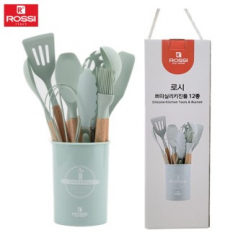 ROSSI 실리콘 조리도구 12종 세트 / 바스켓포함