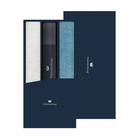 송월 타월우산세트 I (40수 180g 타월2 + CM 2단 도트보더 우산1) #2