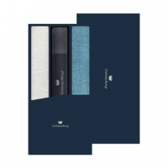 송월 타월우산세트 I (40수 180g 타월2 + CM 2단 도트보더 우산1)