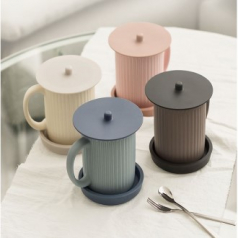 국내생산 실리콘 컵 덮개 뚜껑