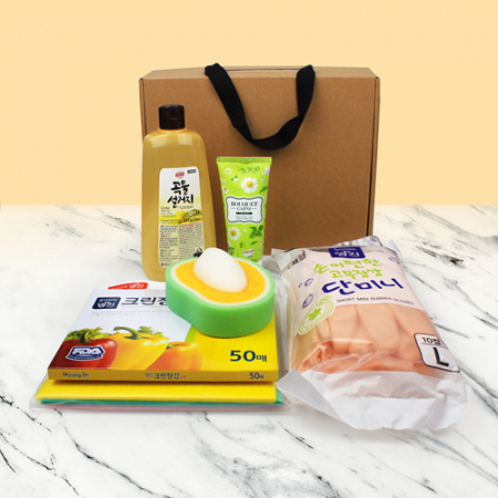 고무장갑 10매+주방세제+핸드크림 6종세트 #2
