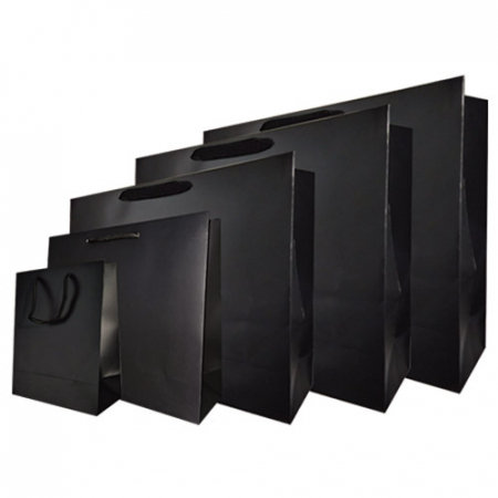 검정 코팅 종이쇼핑백 CBK 6가지사이즈 #2
