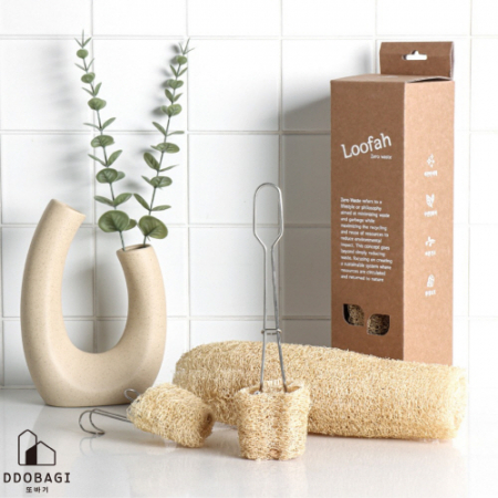 천연수세미 스테인레스 텀블러 젖병 물병 3종 세척솔 #2