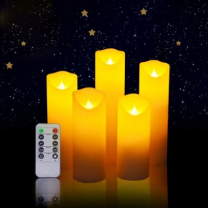 파인큐브 JH-066 촛불 무빙 캔들 무드등 5개입 세트