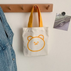 곰돌이미니에코백 캔버스미니가방 손가방 에코백