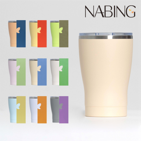 나빙 9가지 자연을 담은 연한빛 304 스텐 슬라이드캡 텀블러 350ml #2