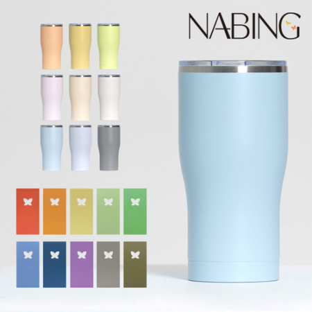 나빙 9가지 자연을 담은 연한빛 304 스텐 슬라이드캡 텀블러 600ml #2