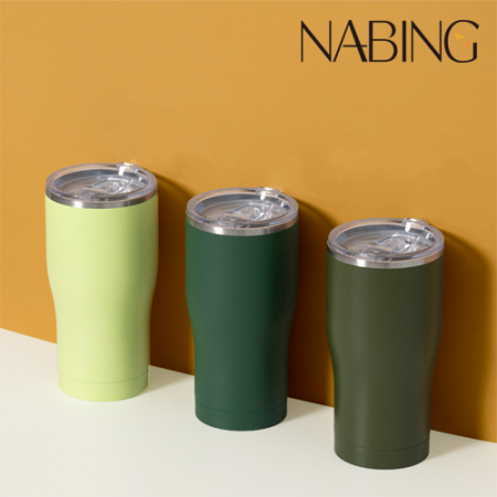 나빙 3가지 자연을 담은 풀잎빛 304 스텐 슬라이드캡 텀블러 600ml #2