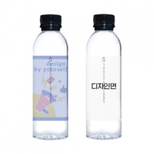 투명라벨 친환경 라벨 생수 레이블워터 350mL // 제작 인쇄