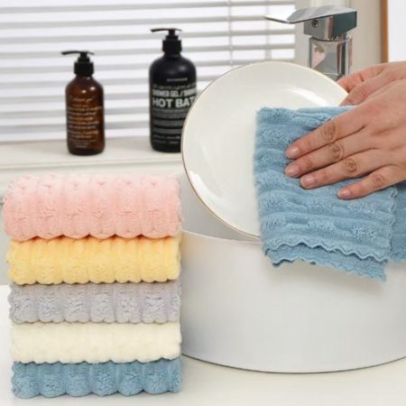 도톰 소프트 극세사 행주 5매입 K2544 #2