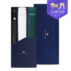 송월 40수 포인트40 타올 200g + CM 2단 도트보더 우산 3P 콤보세트