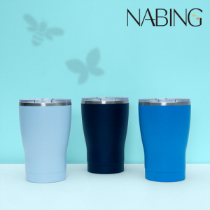 나빙 3가지 자연을 담은 바다빛 스텐 304 슬라이드캡 텀블러 350ml