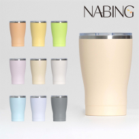 나빙 9가지 자연을 담은 연한빛 스텐 304 슬라이드캡 텀블러 350ml