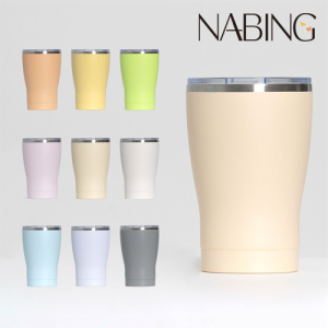 나빙 9가지 자연을 담은 연한빛 스텐 304 슬라이드캡 텀블러 350ml
