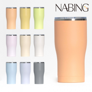 나빙 9가지 자연을 담은 연한빛 스텐 304 슬라이드캡 텀블러 600ml
