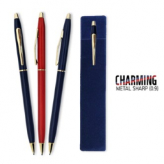 챠밍 유광 메탈 샤프 0.9mm