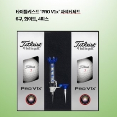 타이틀리스트 PRO V1x 자석티세트 6구 로고