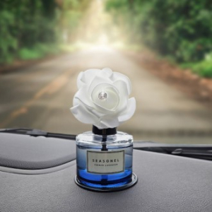 시즈넬 차량용 디퓨저 120ml 화이트로즈, 블루