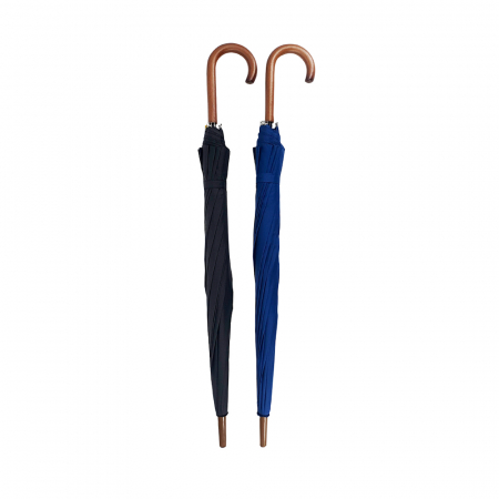 발렌타인 65x12 자동 곡자 무지 나무 손잡이 곡자 장우산 #6