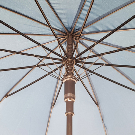 발렌타인 65x12 자동 곡자 무지 나무 손잡이 곡자 장우산 #7