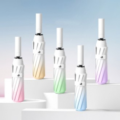 루티네 밀크티 자동 3단 암막 양우산