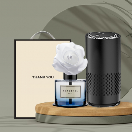 시즈넬 선물세트 차량용디퓨저120ml 블루+차량용 공기청정기 #2