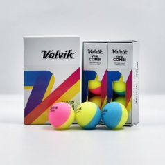 볼빅 비비드 콤비 6구 3pc 반반 골프공 무광 골프공 디바이드 골프공