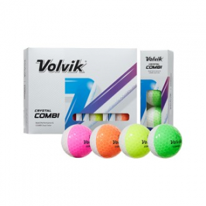 볼빅 크리스탈 콤비 12구 3pc 반반 골프공 디바이드 골프공