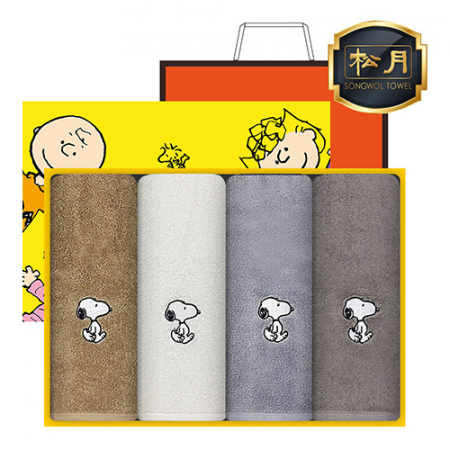 송월타올 스누피 리버40 타올 4매 고급세트 #2