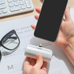 코끼리 스마트 KPB-M5000PL 미니 퀵 도킹형 고속 보조배터리 5000mAh 아이폰용, 8핀