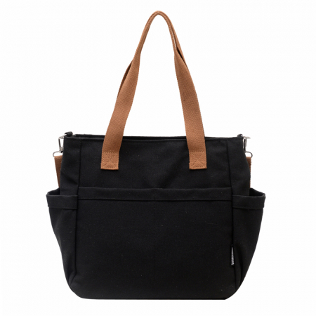 다용도 캐주얼 패션 솔리드 캔버스 백 숄더 토트 크로스 심플 컬러 에코 가방 #3