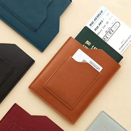 슬림 양면 가죽 여권 케이스 카드 파우치 Y2511 #2