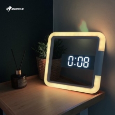 파인큐브 스퀘어 LED 시계 무드등 TIME24