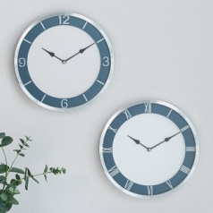 무소음AL블루벽시계300